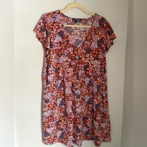 Steve Madden Floral Babydoll Dress